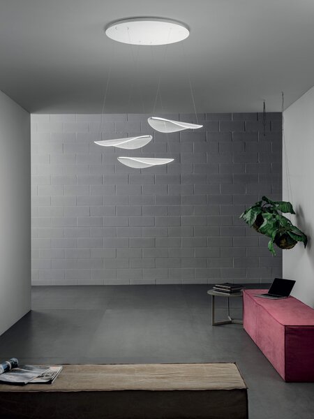 Stilnovo 8168 Diphy_P, závěsné svítidlo, 44W LED 3000K stmívatelné DALI, 83x67cm
