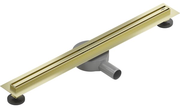 Mexen Flat 360° Slim sprchový žlab 60 cm, zlatá matná, 1A41060
