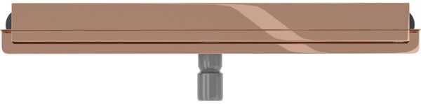 Mexen Flat Wall, sprchový žlab na zeď 2v1, 50 cm, růžové zlato, 1630050