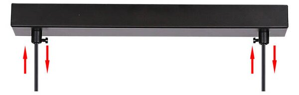Candellux Černo-hnědý závěsný lustr Aspa pro žárovku 2x E27 32-00590