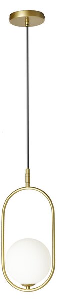 Candellux Mosazný závěsný lustr Cordel pro žárovku G9 31-73457