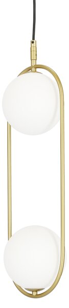 Candellux Mosazný závěsný lustr Cordel pro žárovku 2x G9 32-73464