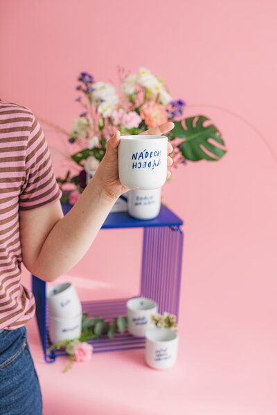 Porcelánový hrnek Nádech / výdech 270 ml