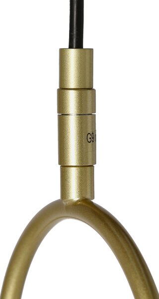 Candellux Mosazný závěsný lustr Cordel pro žárovku G9 31-73457