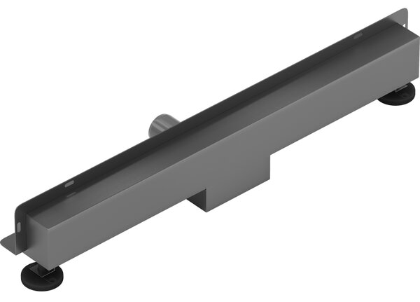 Mexen Flat Wall, sprchový žlab na zeď 2v1, 50 cm, broušený grafit, 1E30050