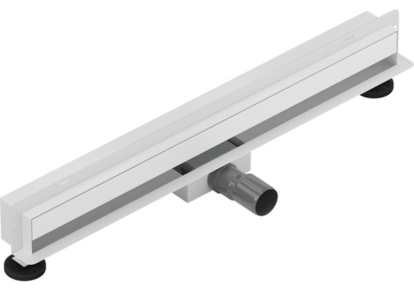 Mexen Flat Wall, sprchový žlab na zeď 2v1, 50 cm, bílá, 1230050