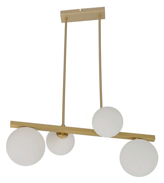 Candellux Mosazný závěsný lustr Kama pro žárovku 4x G9 34-73426