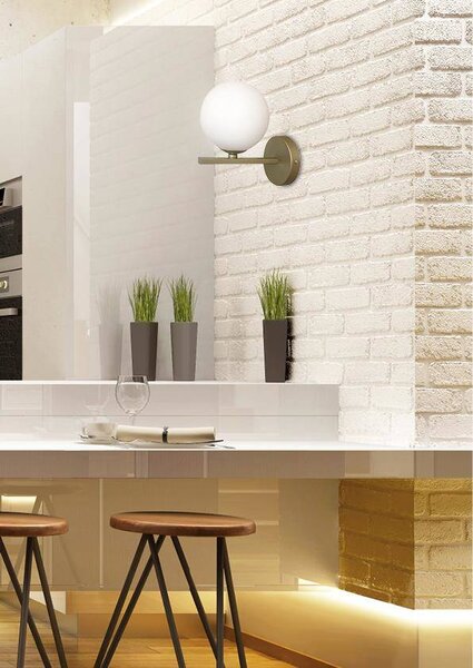 Candellux Mosazné nástěnné svítidlo Kama pro žárovku G9 21-73419