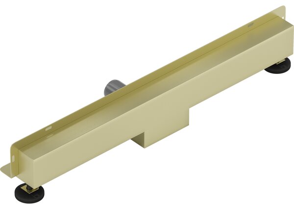 Mexen Flat Wall, sprchový žlab na zeď 2v1, 50 cm, zlatá matná, 1A30050