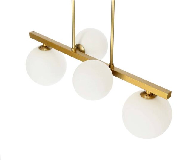 Candellux Mosazný závěsný lustr Kama pro žárovku 4x G9 34-73426