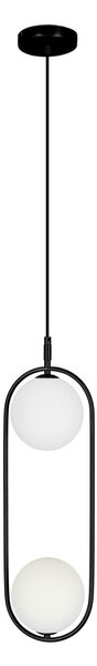 Candellux Černý závěsný lustr Cordel pro žárovku 2x G9 32-10155