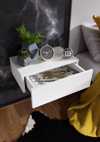 Noční stolek Dream š.: 46 cm bílý