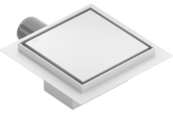 Mexen Flat-Q M13 čtvercová podlahová vpusť 12 x 12 cm, bílá - 1210012