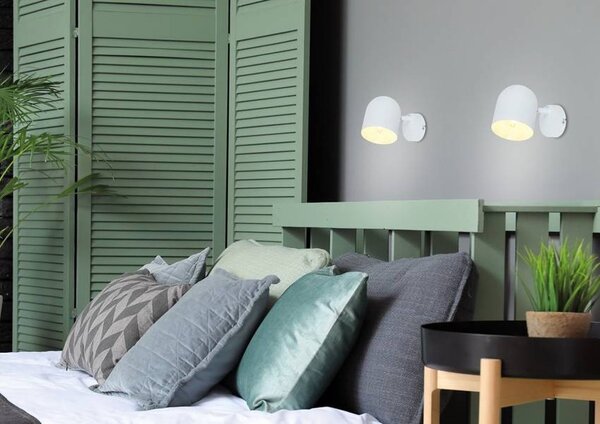 Bílé stropnínástěnné svítidlo Azuro pro žárovku 1x E27 - Candellux - LED lustry a svítidla > Kolekce svítidel > Kolekce svítidel AZURO