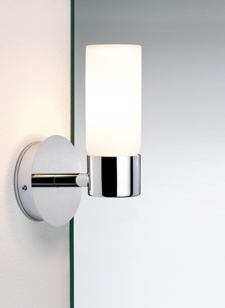 Paulmann 70839 Eleon, nástěnné svítidlo 1xG9, chrom/sklo, výška 20,3cm, IP44