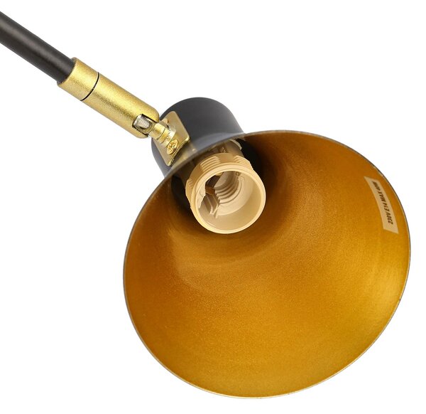 Candellux Černo-zlatý závěsný lustr Less pro žárovku 4x E14 34-72689