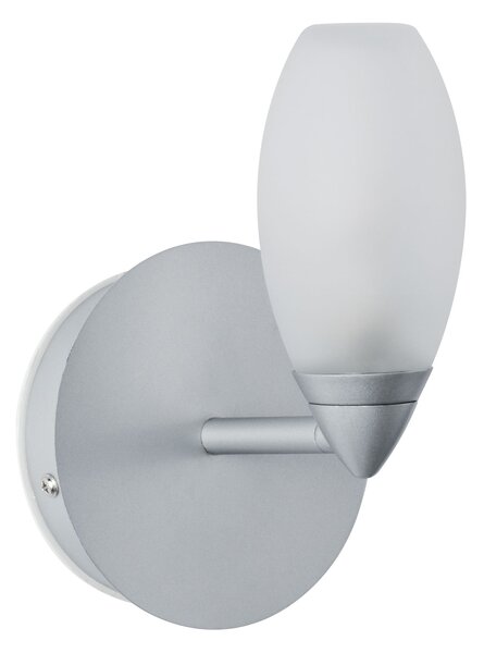 Paulmann 70838 Carina, nástěnné svítidlo 1xG9, matný chrom/sklo, výška 15,7cm, IP44