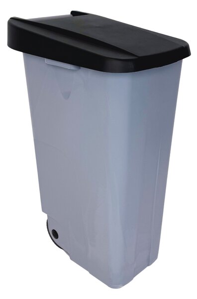 Denox odpadkový koš RECICLO na tříděný odpad 110 L, černé víko, plastový s kolečky