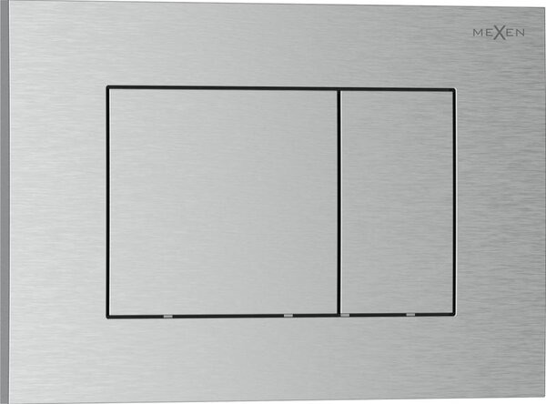 Mexen Tex 02 tlačítko splachovací, kartáčovaný nikl - 6102-10