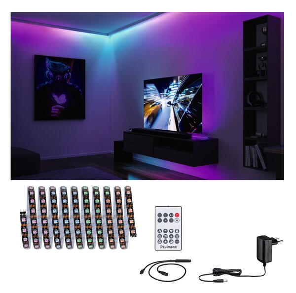Paulmann 78887 EntertainLED Dynamic, sada RGB LED pásku, délka 300cm, 5W , dálkové ovládání