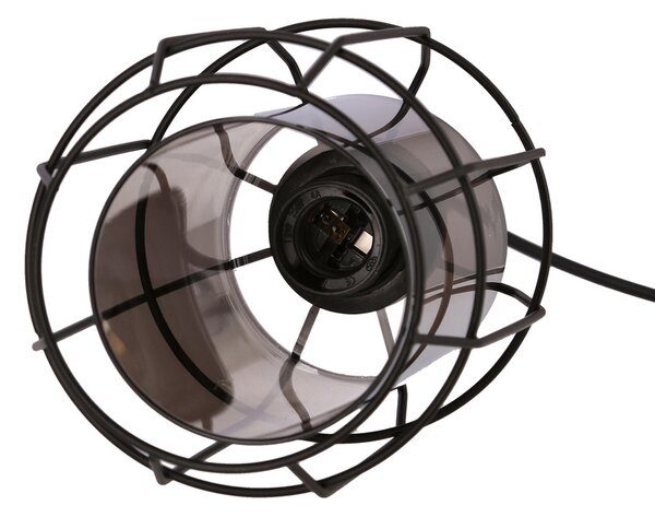 Candellux Černý závěsný lustr Jonera pro žárovku E27 31-08428