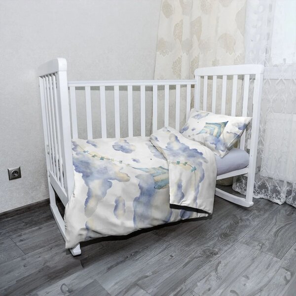 Sablio Dětské povlečení do postýlky Bezstarostný den - 100x135 / 40x60