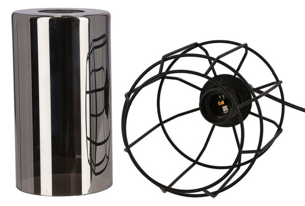 Candellux Černý závěsný lustr Jonera pro žárovku E27 31-08428