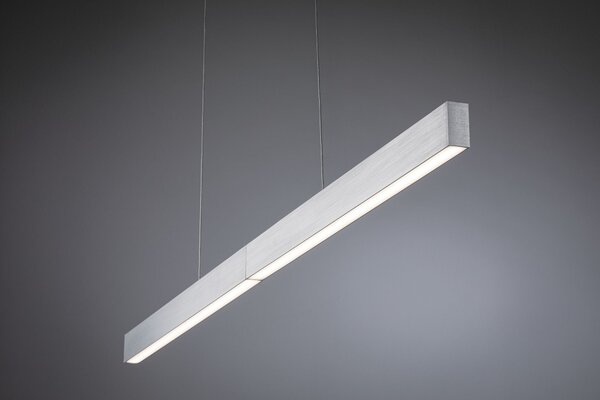 Paulmann 79815 Aptare ZigBee, hliníkové závěsné svítidlo LED 2x18W 2700K svítí nahoru/dolů, nastavitelná šířka 132-180cm