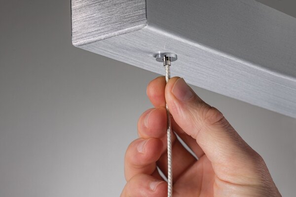 Paulmann 79815 Aptare ZigBee, hliníkové závěsné svítidlo LED 2x18W 2700K svítí nahoru/dolů, nastavitelná šířka 132-180cm