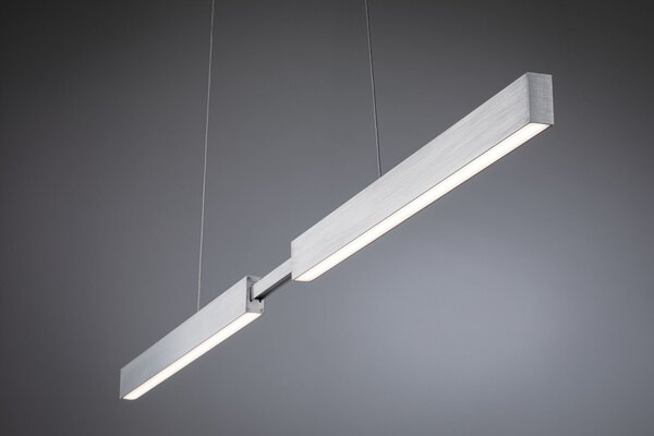 Paulmann 79815 Aptare ZigBee, hliníkové závěsné svítidlo LED 2x18W 2700K svítí nahoru/dolů, nastavitelná šířka 132-180cm