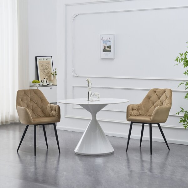 Designové křeslo, béžová Velvet látka, VERIO NEW