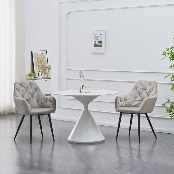 Designové křeslo, šedá Velvet látka, VERIO NEW
