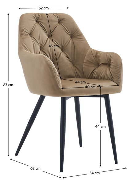 Designové křeslo, béžová Velvet látka, VERIO NEW