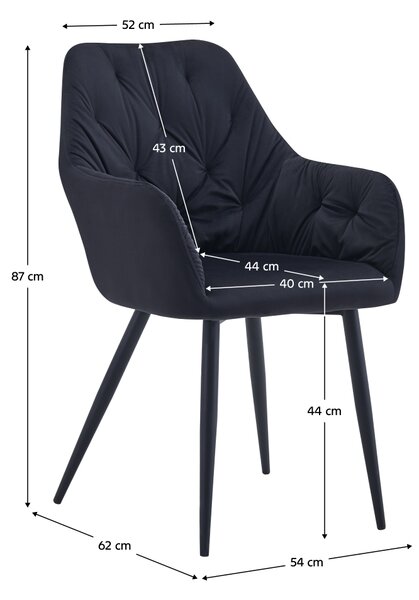 Designové křeslo, černá Velvet látka, VERIO NEW