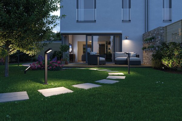 Paulmann 94544 Plug&Shine Ito Horizontal, zahradní spot s trnem 6W LED 3000K, antracit, výška 37cm, IP65