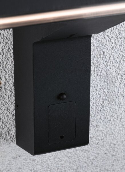 Paulmann 94548 Ito Horizontal, nástěnné svítidlo se senzorem, 6W LED 3000K, antracit, šířka 22,4cm, IP44