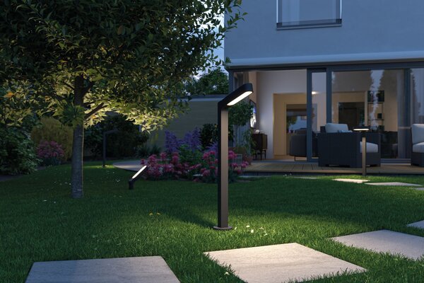 Paulmann 94546 Plug&Shine Ito Horizontal, zahradní sloupek, 6W LED 3000K, antracit, výška 70cm, IP65