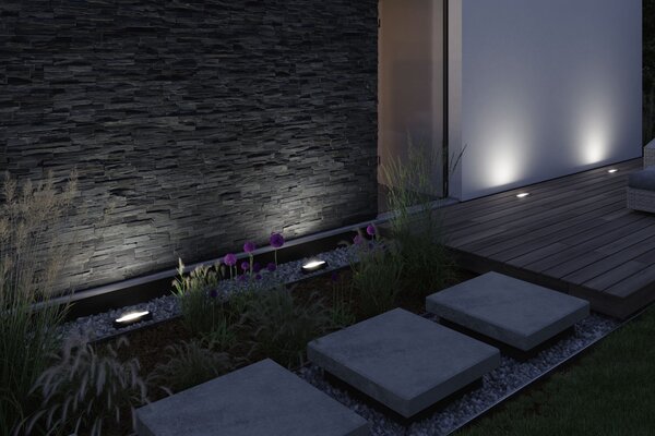 Paulmann 94668 Plug&Shine Ito Horizontal, zahradní reflektor s trnem 6,1W LED 3000K, antracit, délka 28cm, IP67