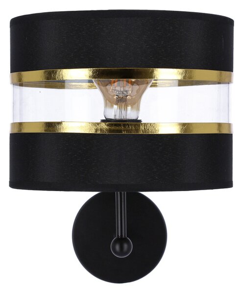 Candellux Černo-zlaté nástěnné svítidlo Andy pro žárovku E27 21-06134