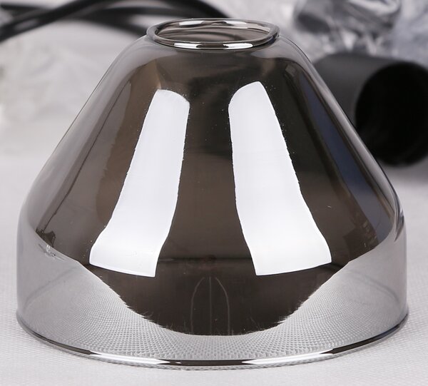 Candellux Černo-zlatý závěsný lustr Gregory pro žárovku 3x E14 s kulatou základnou 33-78995
