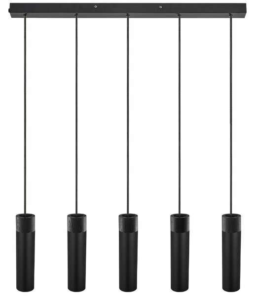 Nordlux Černé kovové závěsné světlo Tilo 80 cm