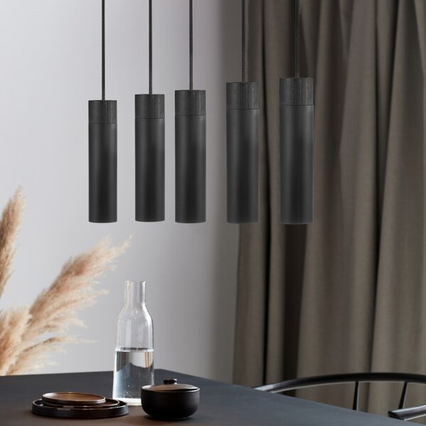 Nordlux Černé kovové závěsné světlo Tilo 80 cm