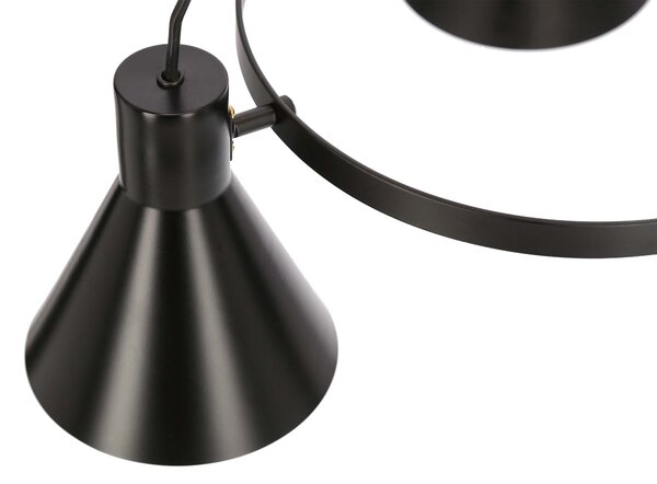 Candellux Černo-zlatý závěsný lustr More pro žárovku 5x E27 35-71163