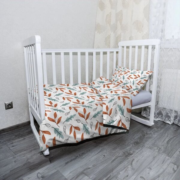 Sablio Dětské povlečení do postýlky Lesní mozaika - 120x90 / 40x60