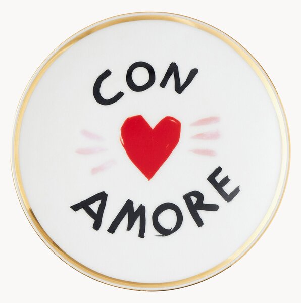Ručně vyrobený dezertní talíř Con Amore