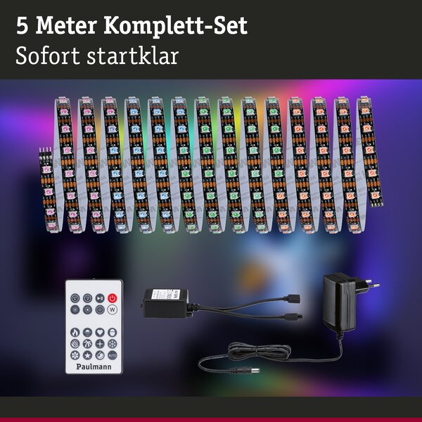 Paulmann 78888 EntertainLED Dynamic, sada RGB LED pásku, délka 500cm, 10,5W , dálkové ovládání