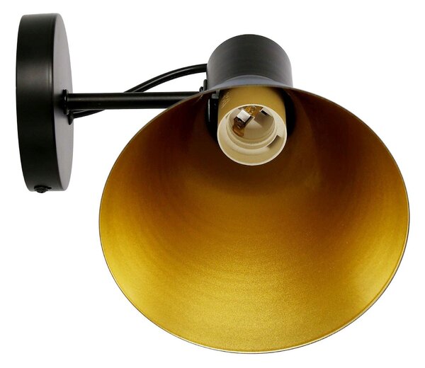 Candellux Černo-zlaté nástěnné svítidlo More pro žárovku E27 21-71149