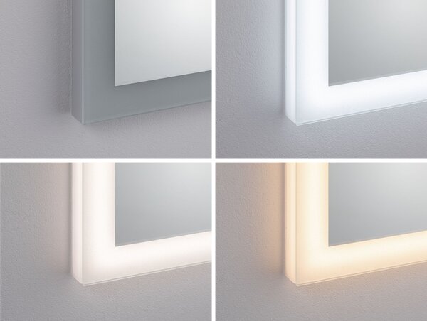Paulmann 93013 Mirra, zrcadlo s osvětlením, 22W LED 2700/4000/6500K, 60x80cm, IP44