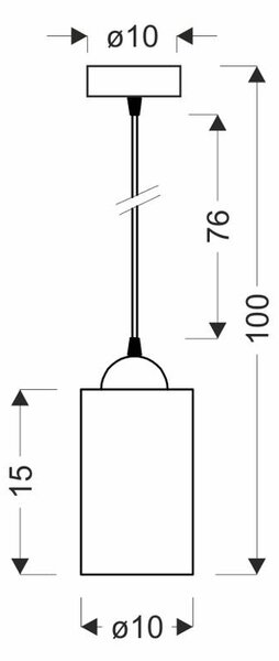 Candellux Černo-hnědý závěsný lustr Bistro pro žárovku E27 31-00569