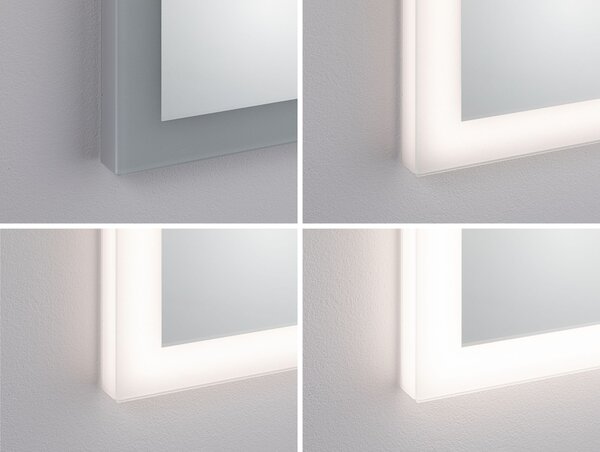 Paulmann 93013 Mirra, zrcadlo s osvětlením, 22W LED 2700/4000/6500K, 60x80cm, IP44